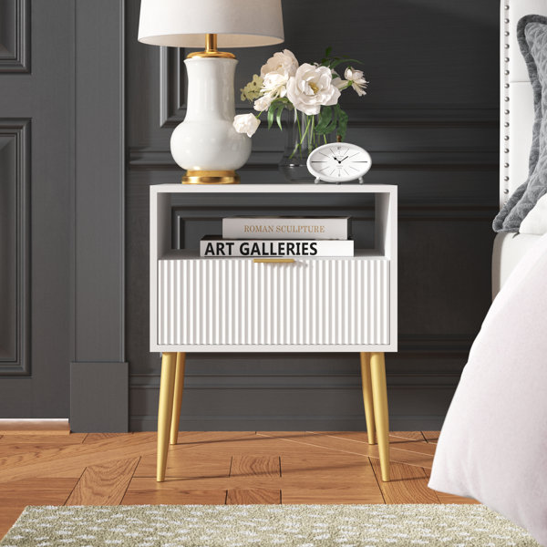 Willa Arlo Interiors Baywood Steel Nightstand & Reviews Wayfair Canada